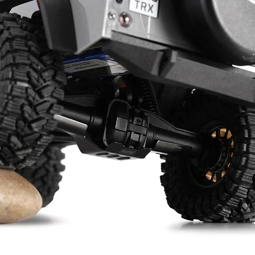1/18 TRX4M 用 ステンレススチール シャーシアーマー スキッドプレート アクスルプロテクター