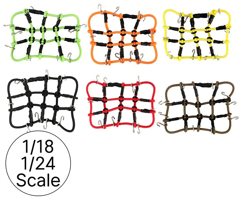 1/18 1/24 RC クローラー用 ミニ荷物ネット 弾性素材 スケールパーツ