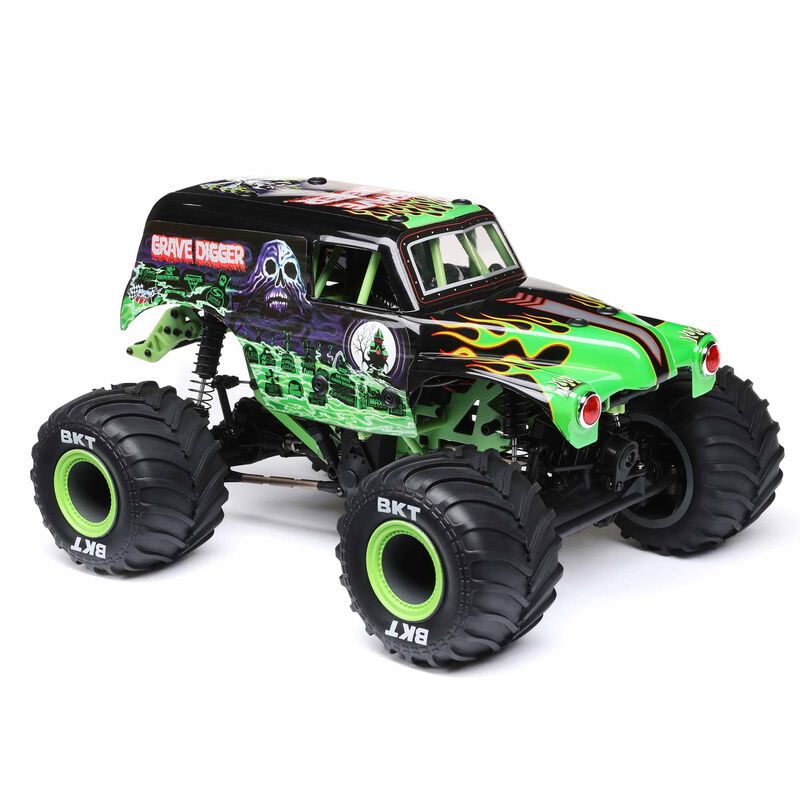 LOSI 1/18 ミニ LMT 4X4 モンスター トラック RTR、Grave Digger