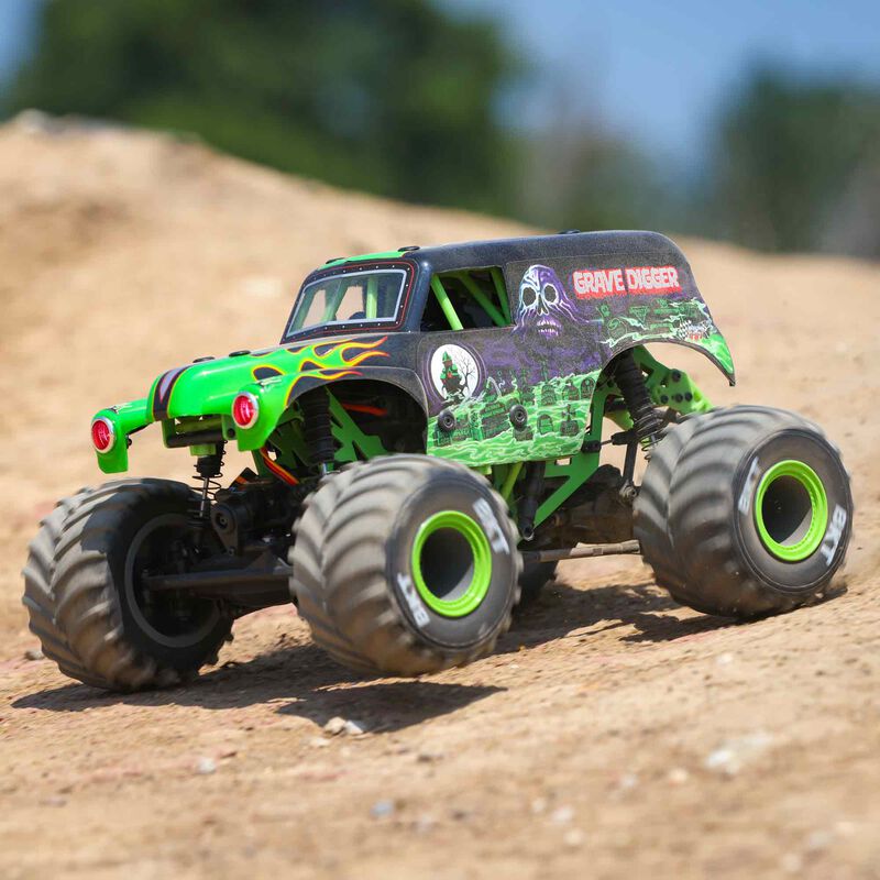 LOSI 1/18 ミニ LMT 4X4 モンスター トラック RTR、Grave Digger