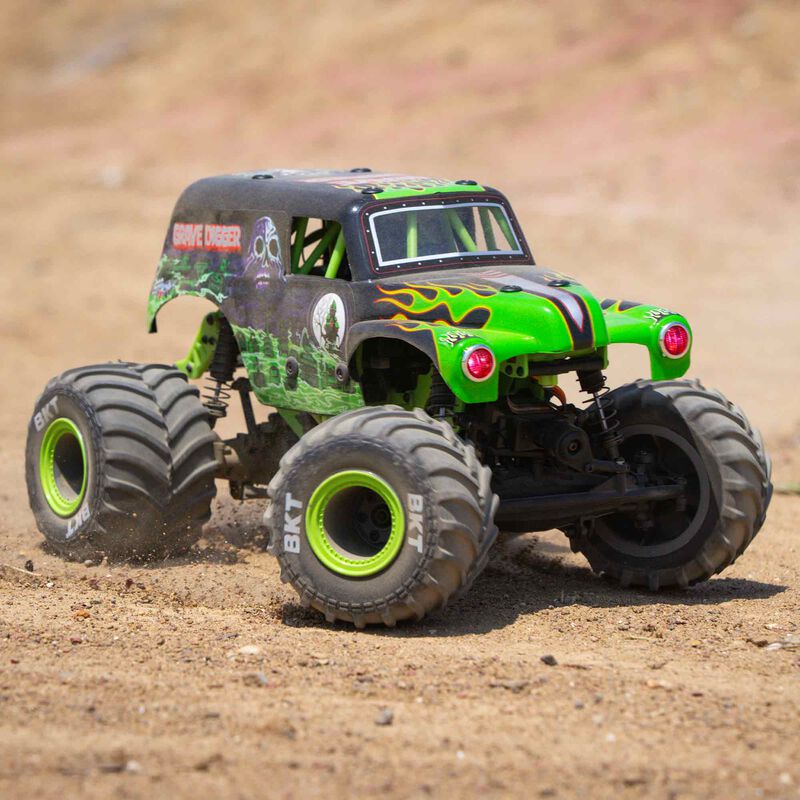 LOSI 1/18 ミニ LMT 4X4 モンスター トラック RTR、Grave Digger