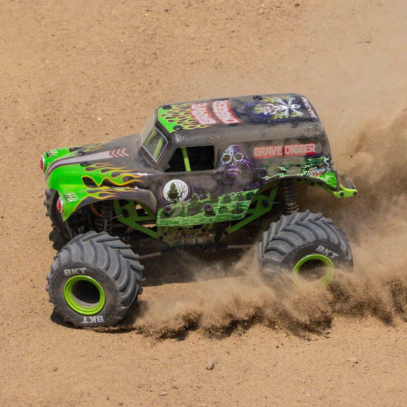 LOSI 1/18 ミニ LMT 4X4 モンスター トラック RTR、Grave Digger