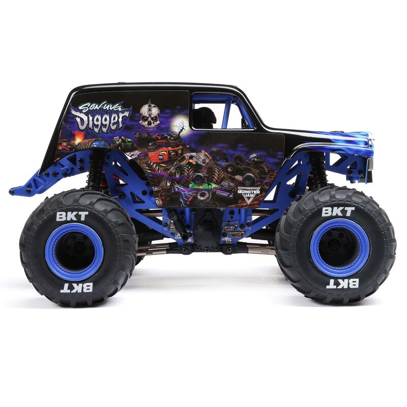 LOSI 1/18 ミニ LMT 4X4 モンスター トラック RTR、Son-Uva Digger
