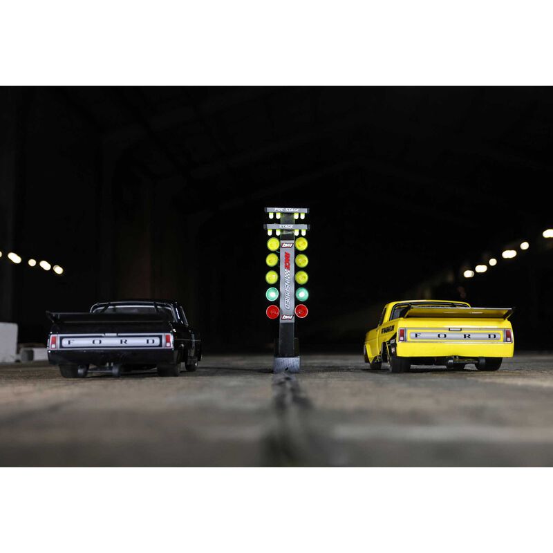 LOSI 1/10 '68 フォード F100 22S 2WD ノープレップ ドラッグトラック ブラシレス RTR、Losi Garage ブラック LOS03045T2