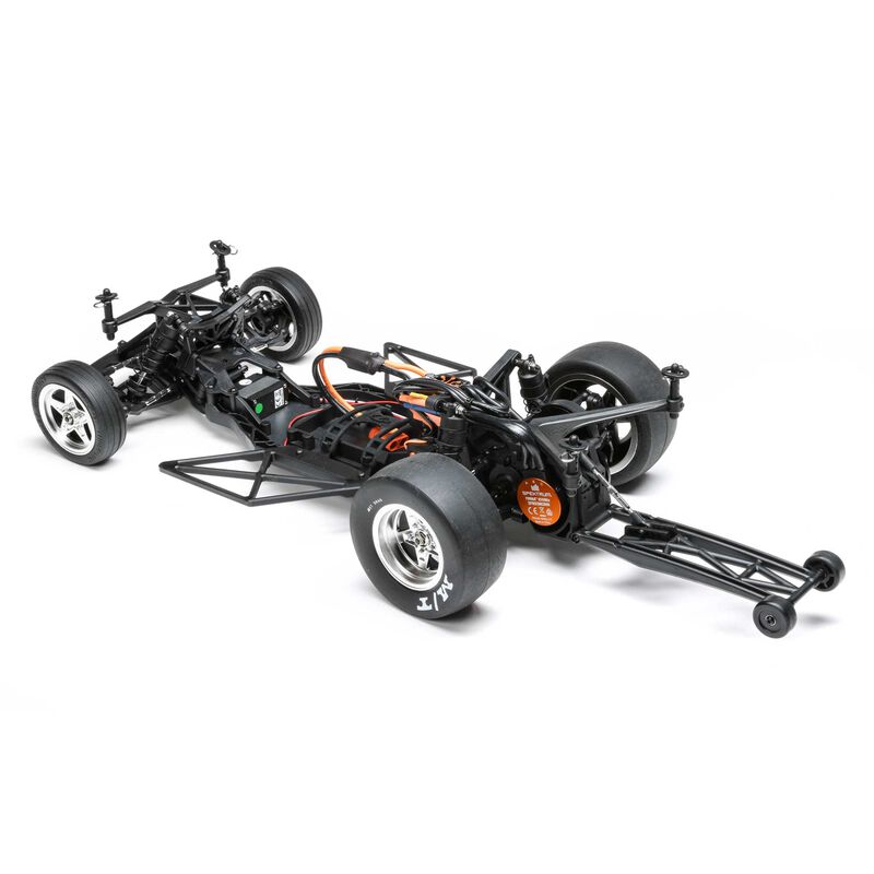 LOSI 1/10 '68 フォード F100 22S 2WD ノープレップ ドラッグトラック ブラシレス RTR、Losi Garage ブラック LOS03045T2