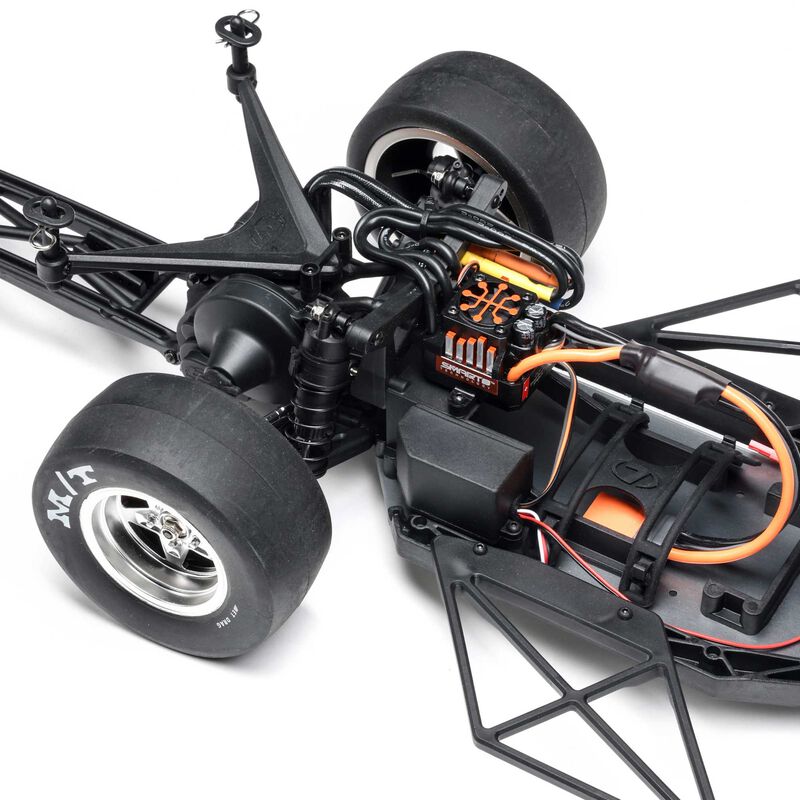 LOSI 1/10 '68 フォード F100 22S 2WD ノープレップ ドラッグトラック ブラシレス RTR、Losi Garage ブラック LOS03045T2