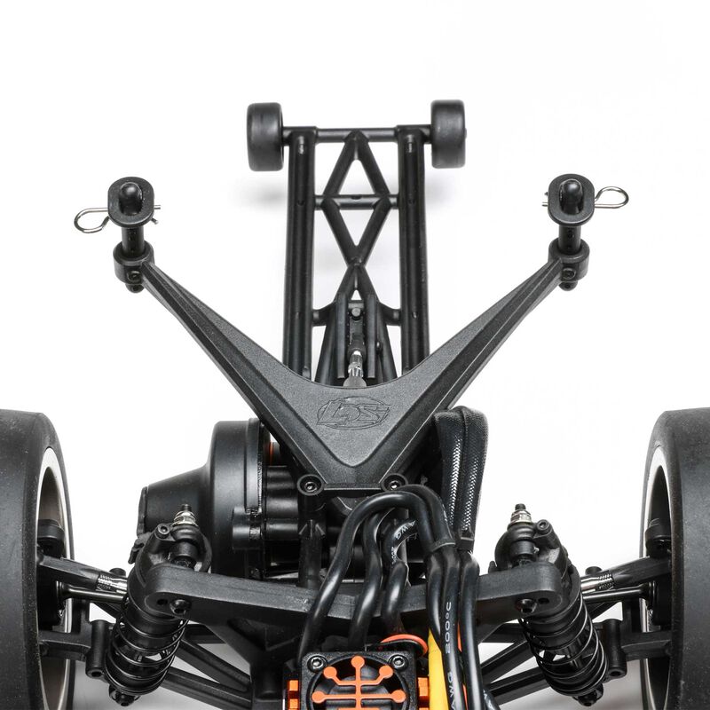 LOSI 1/10 '68 フォード F100 22S 2WD ノープレップ ドラッグトラック ブラシレス RTR、Losi Garage ブラック LOS03045T2