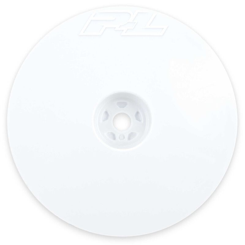 プロライン 1/10 ベロシティ ナロー 2WD フロント 2.2インチ 12mm バギーホイール (2個) ホワイト PRO277804