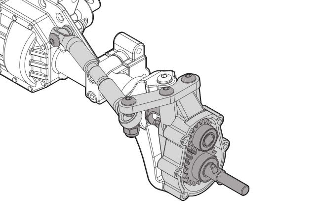 エレメントRC 1/10 エンデューロ トレイル トラック エクト ECTO ポータルアクスル グレー #40130