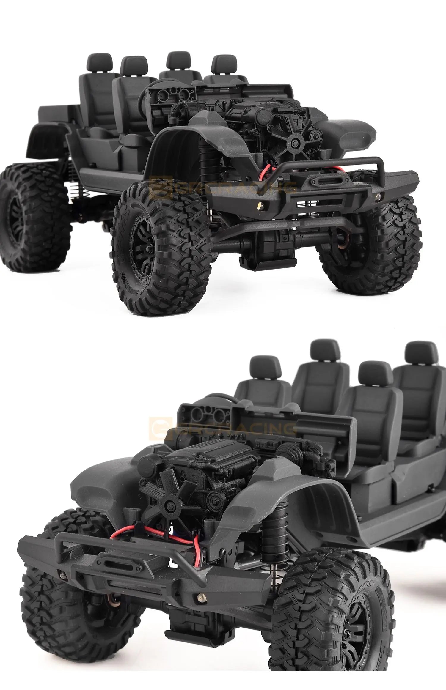 GRC トラクサス TRX4M ディフェンダー 用 装飾エンジンパーツ (3D プリント) G178XP