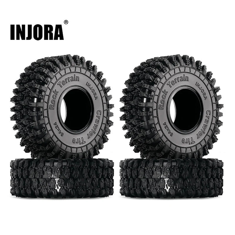 INJORA 1.0インチ 64*24mm S5 ロッククローリング タイヤ (T1011)