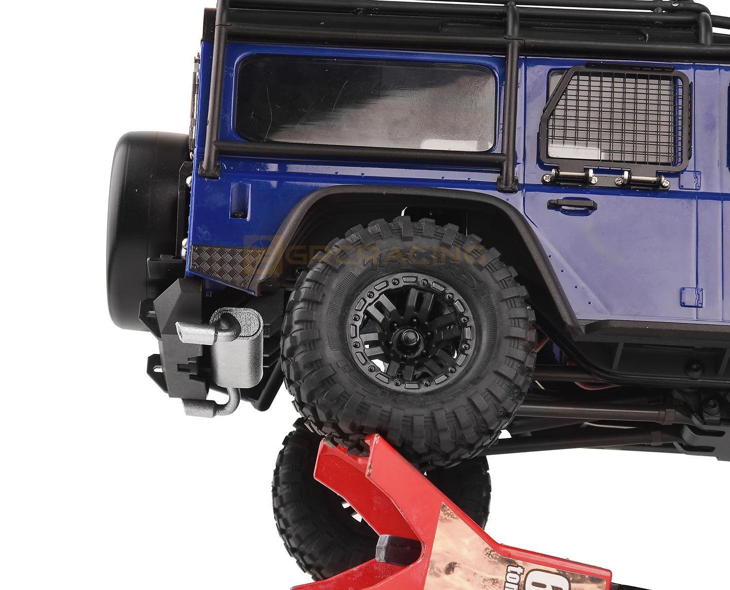 GRC トラクサス TRX4M ディフェンダー 用 デュアルエキゾースト TRX4M Defender オリジナルリアバンパー (3Dプリント) G178SP