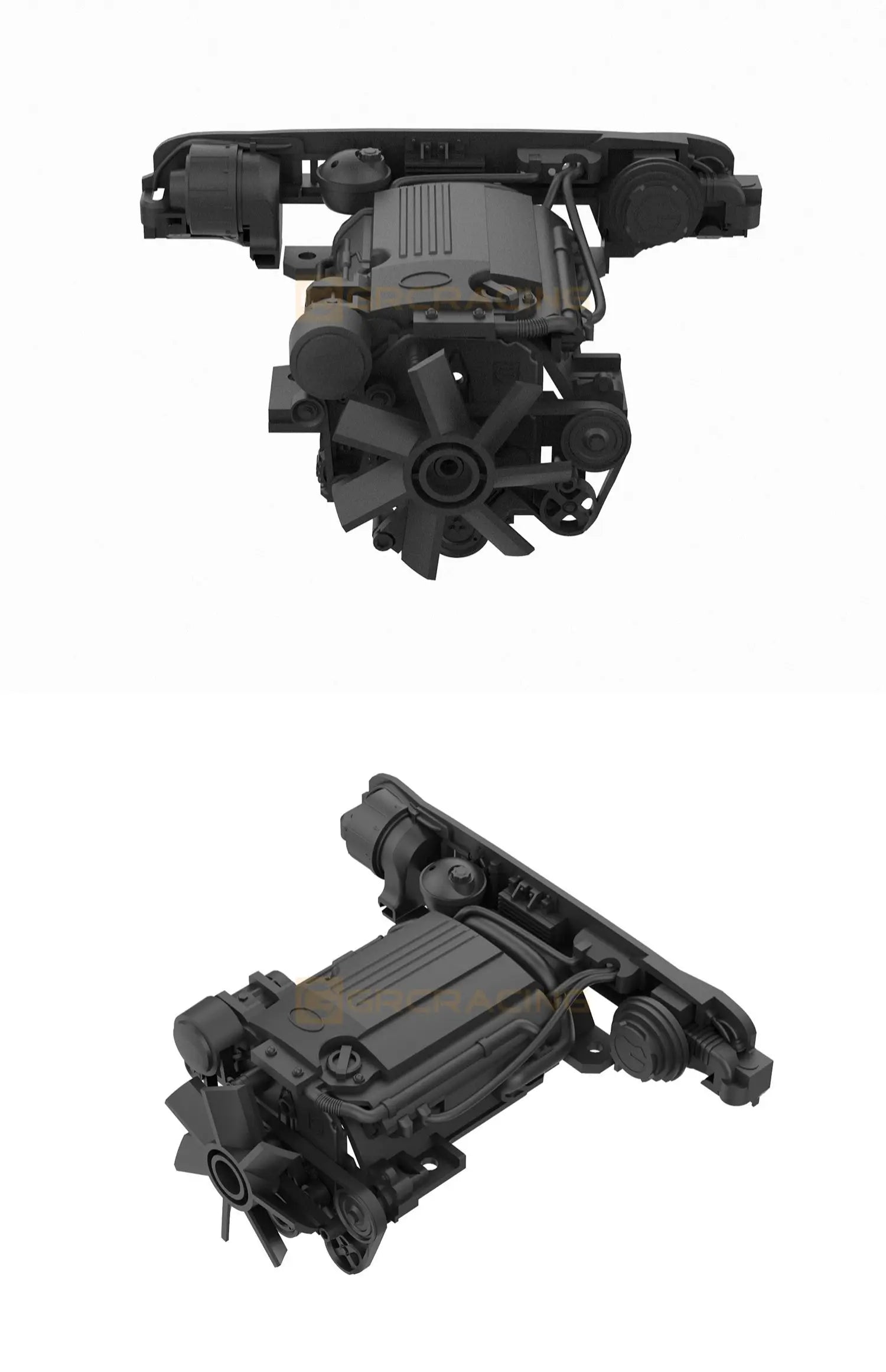 GRC トラクサス TRX4M ディフェンダー 用 装飾エンジンパーツ (3D プリント) G178XP