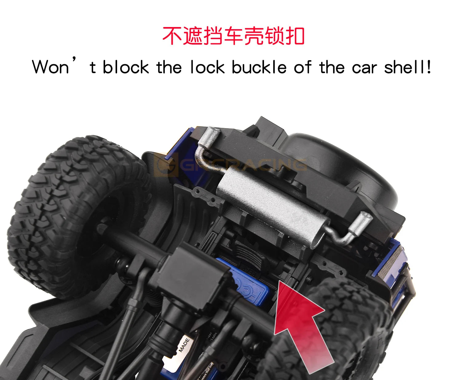 GRC トラクサス TRX4M ディフェンダー 用 デュアルエキゾースト TRX4M Defender オリジナルリアバンパー (3Dプリント) G178SP