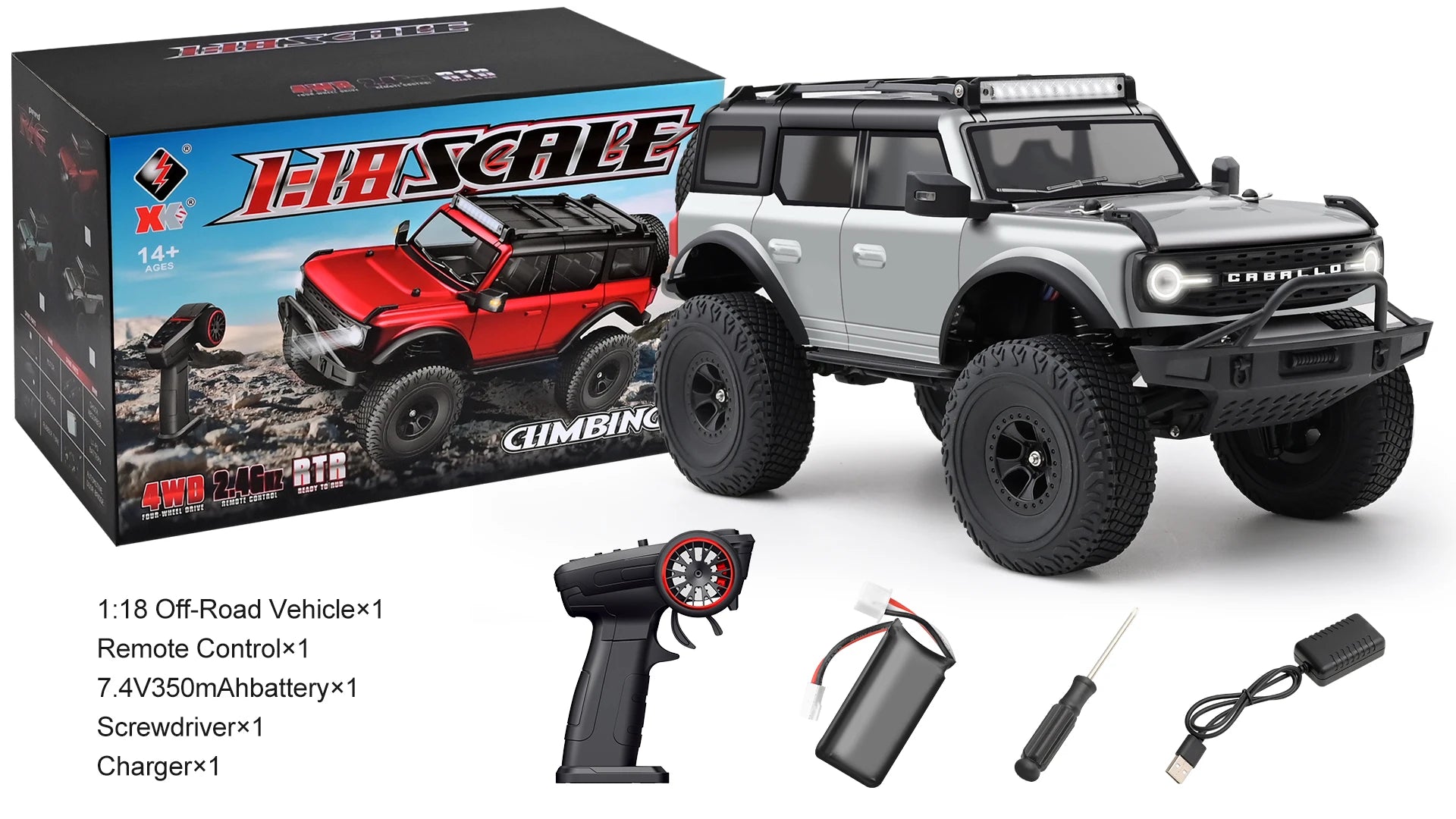WLtoys 1/18 RCロッククローラーカー 4x4 オフロードトラック 184023各色