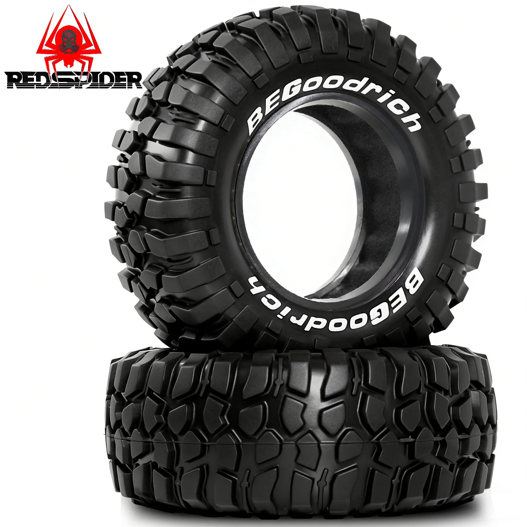 1/10 クローラー用 1.9タイヤ 4本 OD 95mm / 3.46 インチ 1/12 RC クローラーカー MJX H12P H12Y+ 用
