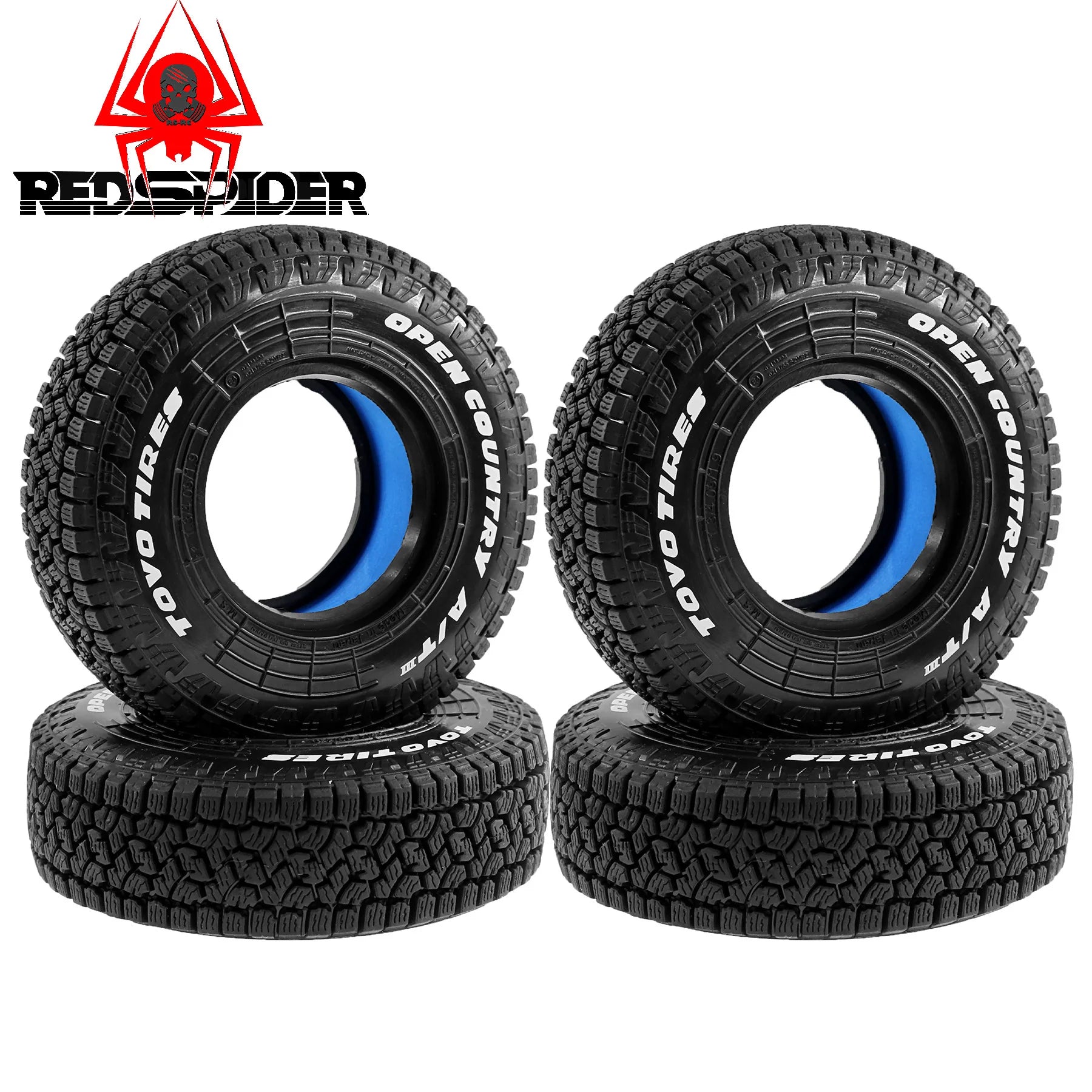 1/10 クローラー用 1.9タイヤ 4本 105mm Axial SCX10 TRX4 D90 TF2用