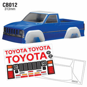 1/10 クローラークリアボディ ホイールベース313mm用 トヨタ ハイラックス トレイルファインダー TC/CB012