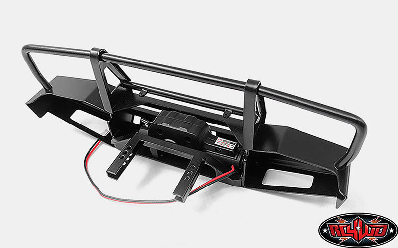 CCHAND Traxxas TRX-4適合 ランドローバー ディフェンダー D110 用メタルフロントウインチバンパー VVV-C0469