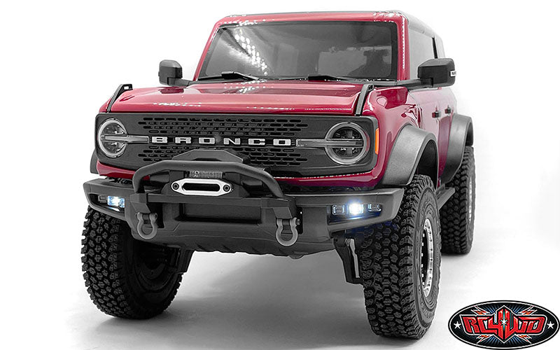 CCHAND Traxxas TRX-4適合 2021 Ford Bronco用グリルインサート(ブラック) VVV-C1155