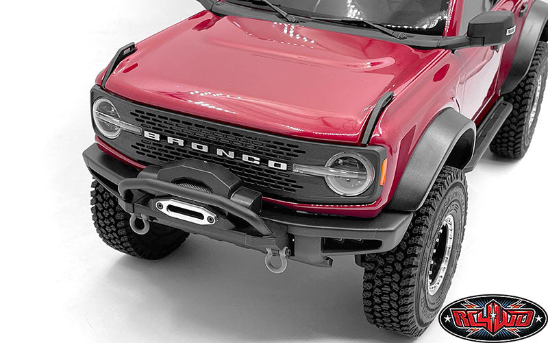 CCHAND Traxxas TRX-4適合 2021 Ford Bronco用グリルインサート(ブラック) VVV-C1155