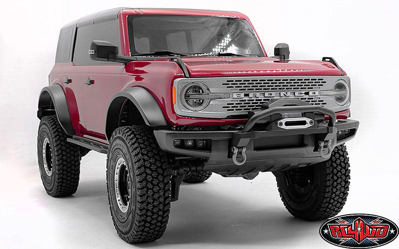 CCHAND Traxxas TRX-4適合 2021 Ford Bronco用グリルインサート(シルバー) VVV-C1156