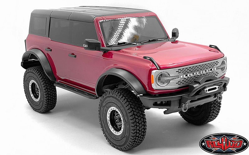 CCHAND Traxxas TRX-4適合 2021 Ford Bronco用グリルインサート(シルバー) VVV-C1156