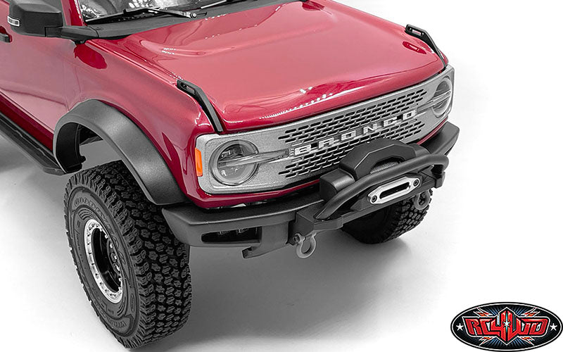 CCHAND Traxxas TRX-4適合 2021 Ford Bronco用グリルインサート(シルバー) VVV-C1156