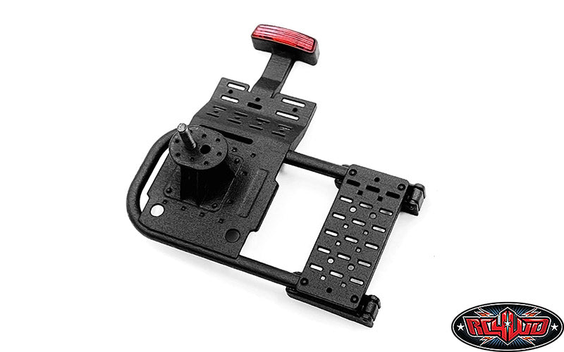 CCHAND Traxxas TRX-4適合 2021 Ford Bronco用 ブレーキライト付きスペアタイヤホルダー VVV-C1328