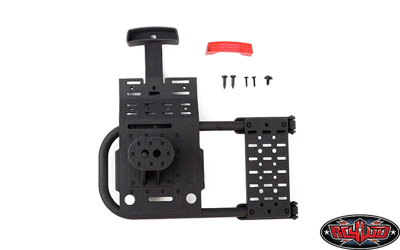 CCHAND Traxxas TRX-4適合 2021 Ford Bronco用 ブレーキライト付きスペアタイヤホルダー VVV-C1328