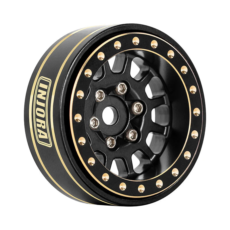 1/18 1/24 RCクローラー用 1.0 Plus 12本スポーク 真鍮ビードロックホイール 42g/個 オフセット -3.75mm 4個 YQW-1101(各色)