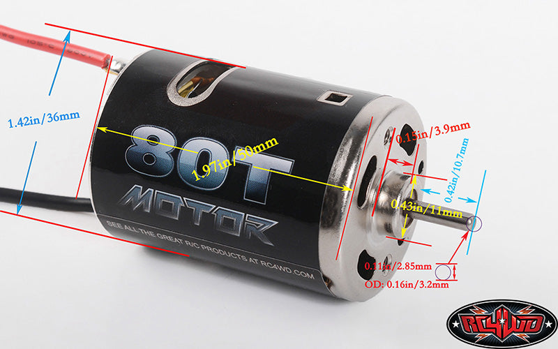 RC4WD 540クローラーブラシモーター80T Z-E0001