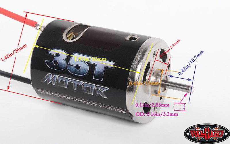 RC4WD 540クローラーブラシモーター35T Z-E0005