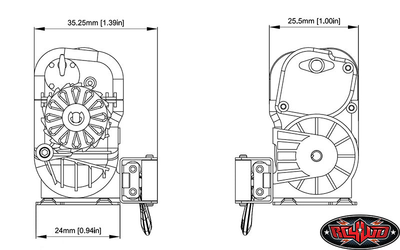 RC4WD 1/10 ウォーン 8274 ウインチ Z-E0075