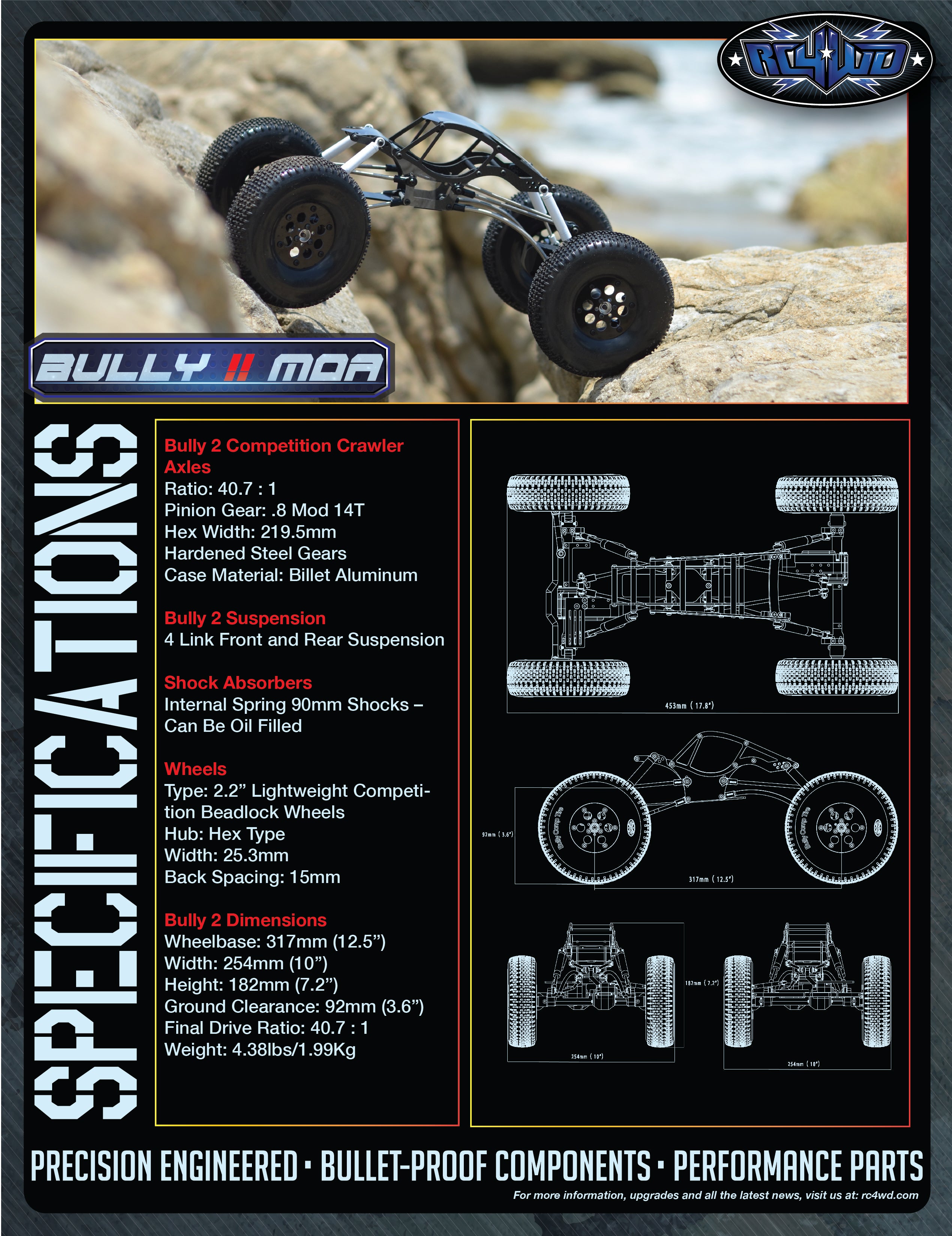 RC4WD Bully II MOA コンペティションクローラーキット Z-K0056