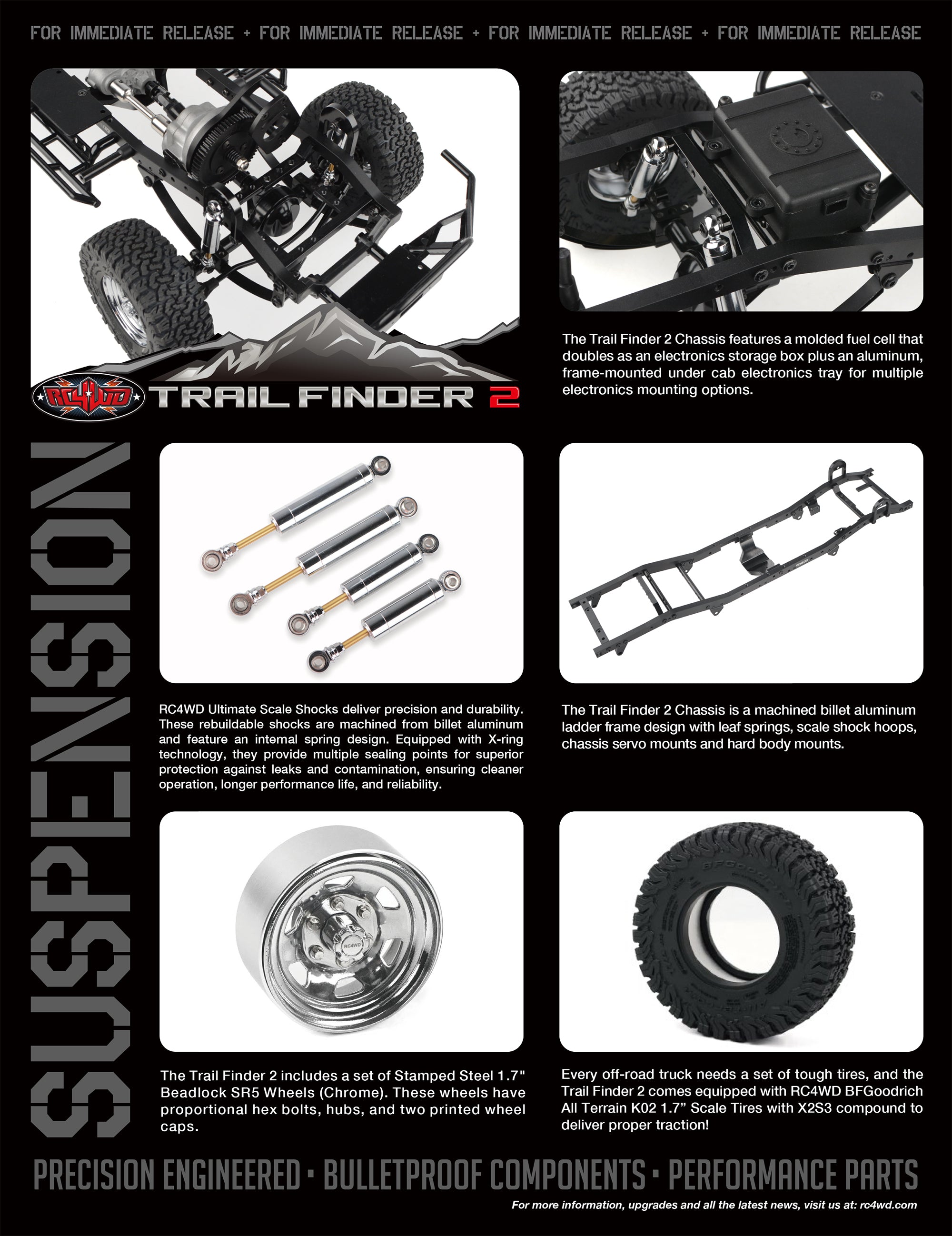 RC4WD トレイルファインダー2 トラックキット(1982年式トヨタピックアップハードボディコンプリートセット付き)Z-K0070