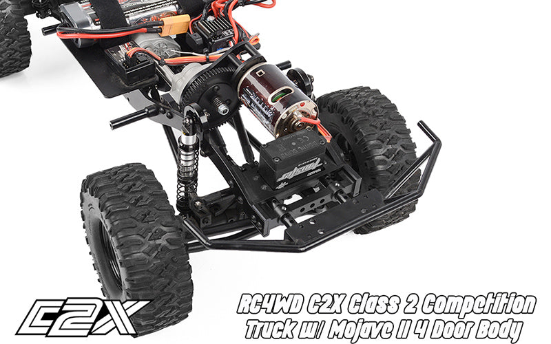 RC4WD C2X クラス 2 競技用トラック、Mojave II 4 ドアボディ付き36