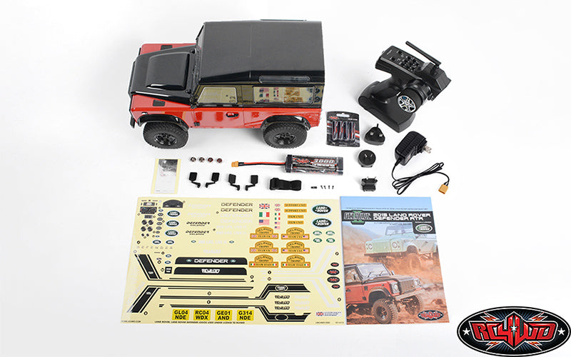 RC4WD ゲレンデ II RTR 2015 ランドローバー ディフェンダー D90 ボディセット付き (オートバイオグラフィー リミテッド エディション)