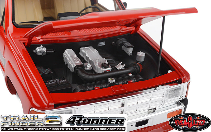 RC4WD トレイルファインダー 2 RTR 1985 トヨタ 4Runner ハードボディセット (レッド)
