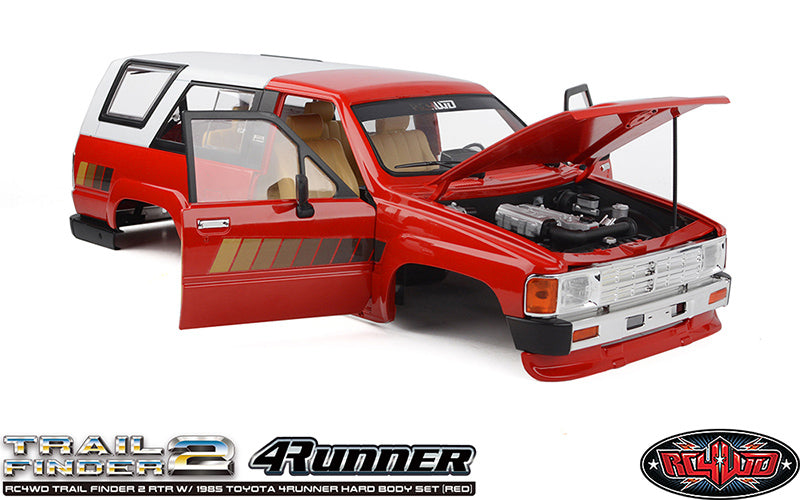 RC4WD トレイルファインダー 2 RTR 1985 トヨタ 4Runner ハードボディセット (レッド)