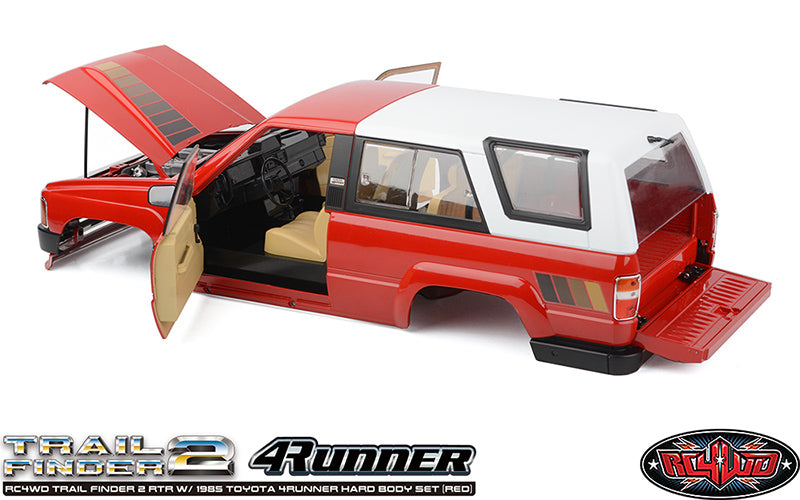 RC4WD トレイルファインダー 2 RTR 1985 トヨタ 4Runner ハードボディセット (レッド)