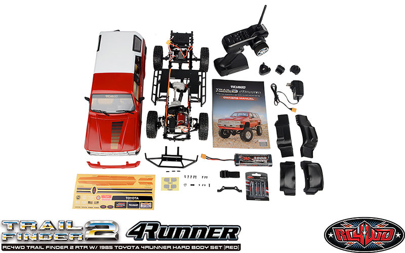 RC4WD トレイルファインダー 2 RTR 1985 トヨタ 4Runner ハードボディセット (レッド)