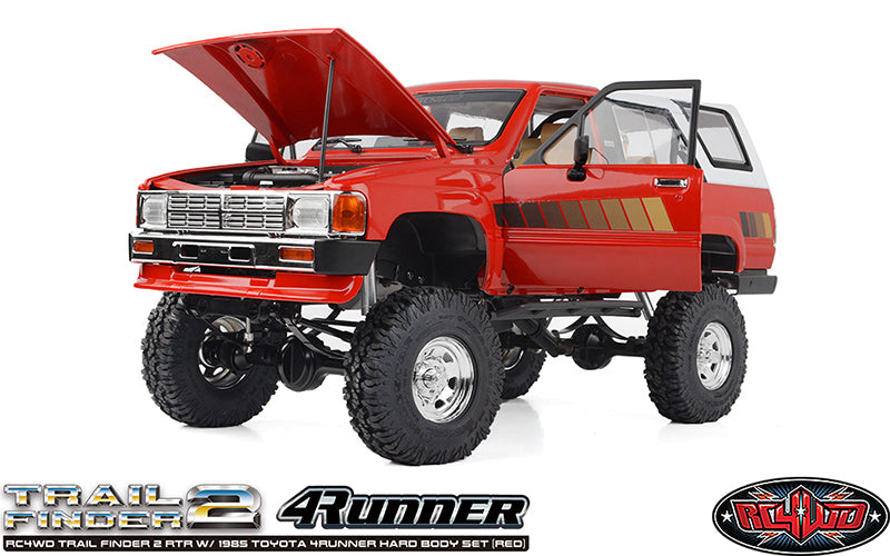 RC4WD トレイルファインダー 2 RTR 1985 トヨタ 4Runner ハードボディセット (レッド)