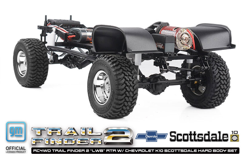 RC4WD トレイルファインダー 2 "LWB" RTR シボレー K10 スコッツデール ハードボディセット (ブラック)