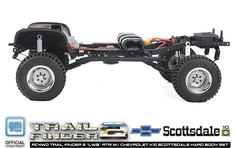 RC4WD トレイルファインダー 2 "LWB" RTR シボレー K10 スコッツデール ハードボディセット (ブラック)