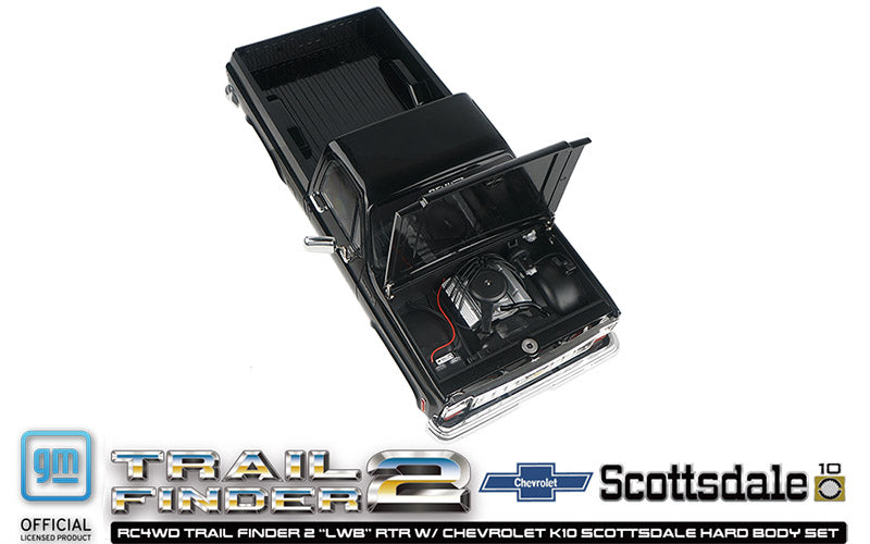 RC4WD トレイルファインダー 2 "LWB" RTR シボレー K10 スコッツデール ハードボディセット (ブラック)
