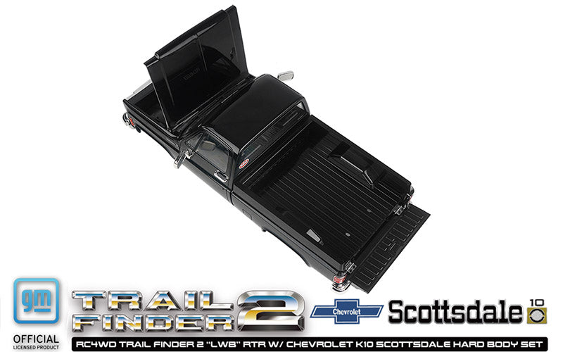 RC4WD トレイルファインダー 2 "LWB" RTR シボレー K10 スコッツデール ハードボディセット (ブラック)