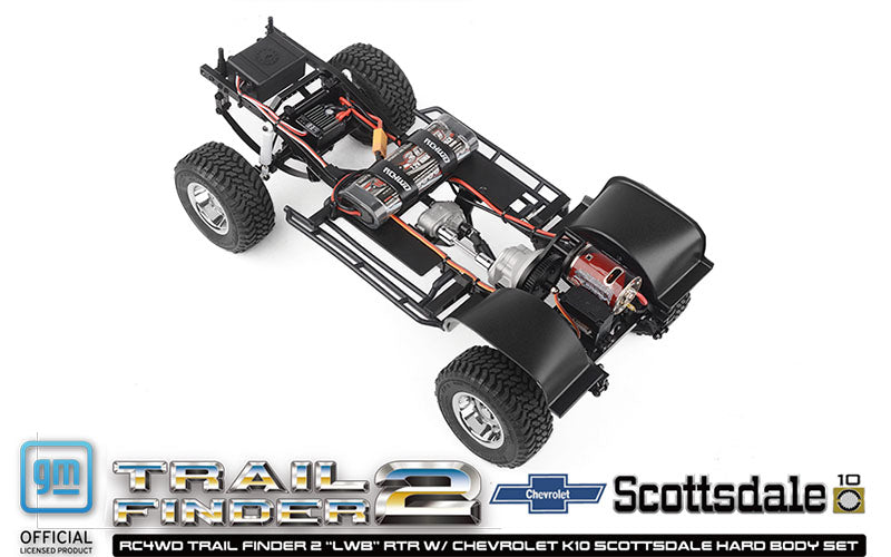RC4WD トレイルファインダー 2 "LWB" RTR シボレー K10 スコッツデール ハードボディセット (ブラック)