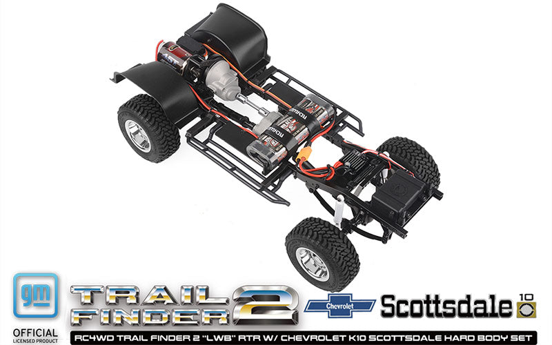 RC4WD トレイルファインダー 2 "LWB" RTR シボレー K10 スコッツデール ハードボディセット (ブラック)