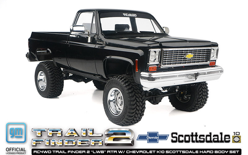 RC4WD トレイルファインダー 2 "LWB" RTR シボレー K10 スコッツデール ハードボディセット (ブラック)